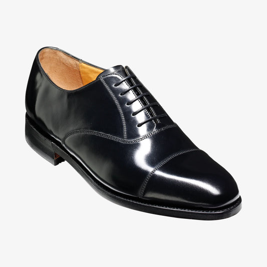 Barker Arnold Classic Oxford Shoe - Hi Shine Black