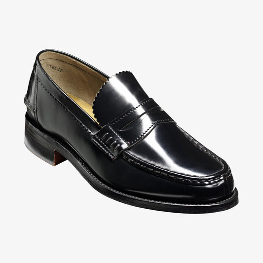 Barker Caruso Classic Penny Loafer - Hi Shine Black