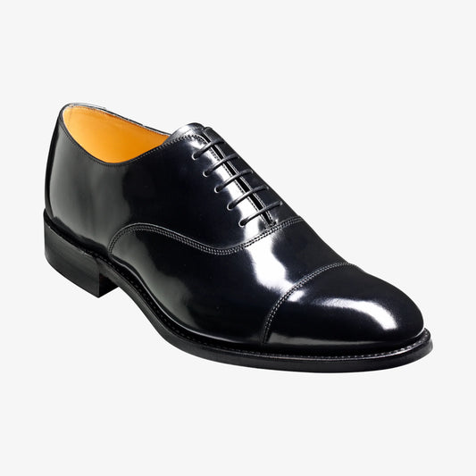 Barker Cheltenham Classic Oxford Shoe - Hi Shine Black