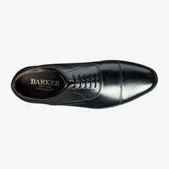 Barker Duxford toe-cap Oxford Shoe -Black Calf