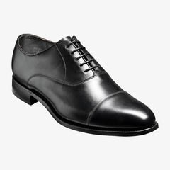 Barker Duxford toe-cap Oxford Shoe -Black Calf