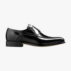 Barker Newbury Chiselled Tramline Derby Shoe - Hi Shine Black