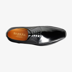 Barker Newbury Chiselled Tramline Derby Shoe - Hi Shine Black