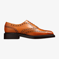 Barker Westfield Full Brogue Calf Leather Shoe- Cedar Calf