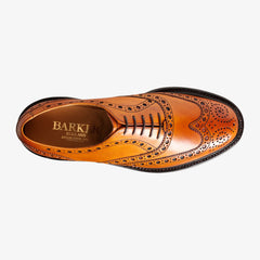 Barker Westfield Full Brogue Calf Leather Shoe- Cedar Calf