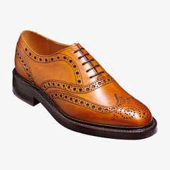 Barker Westfield Full Brogue Calf Leather Shoe- Cedar Calf