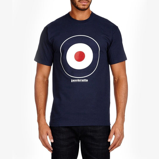 Lambretta Mens T Shirt Target Design - Navy